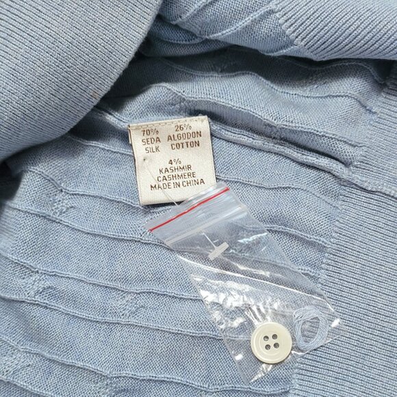 Peter Millar men's silk blend sweater in light blue, NWT, Size XL - Picture 2 of 7